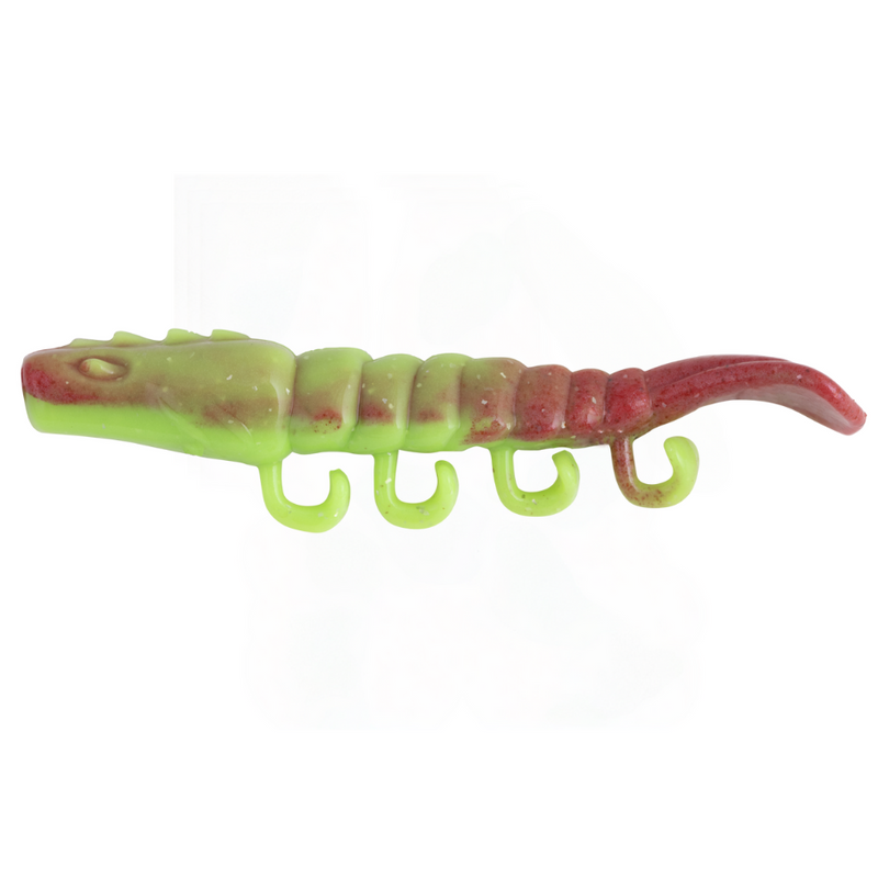 Load image into Gallery viewer, BERKLEY GULP! TURBO SHRIMP [SZ:4 INCH CLR:NUCLEAR CHICKEN]
