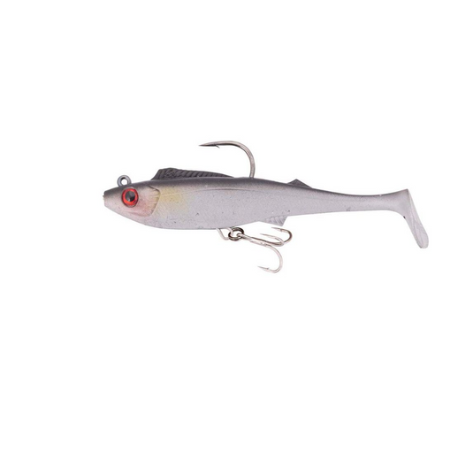 BERKLEY SHIMMA PRO RIG [SZ:8.5 INCH CLR:SILVER GHOST]