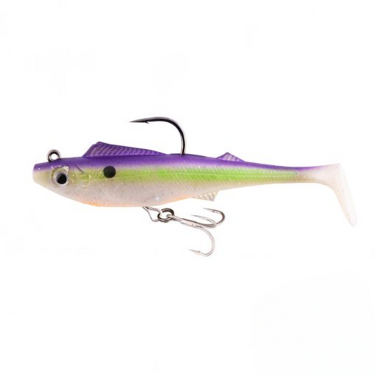 BERKLEY SHIMMA PRO RIG [SZ:5.5 INCH CLR:PURPLE HAZE]