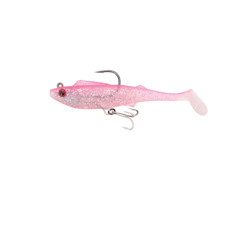 Load image into Gallery viewer, BERKLEY SHIMMA PRO RIG [SZ:5.5 INCH CLR:PINK GLITTER]
