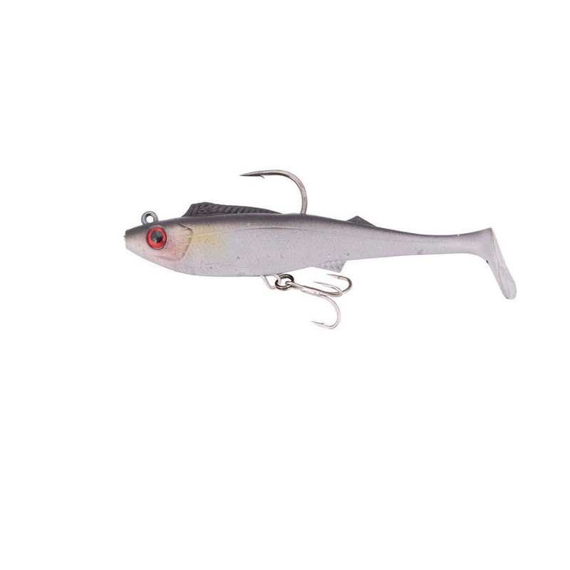 Load image into Gallery viewer, BERKLEY SHIMMA PRO RIG [SZ:6.5 INCH CLR:SILVER GHOST]
