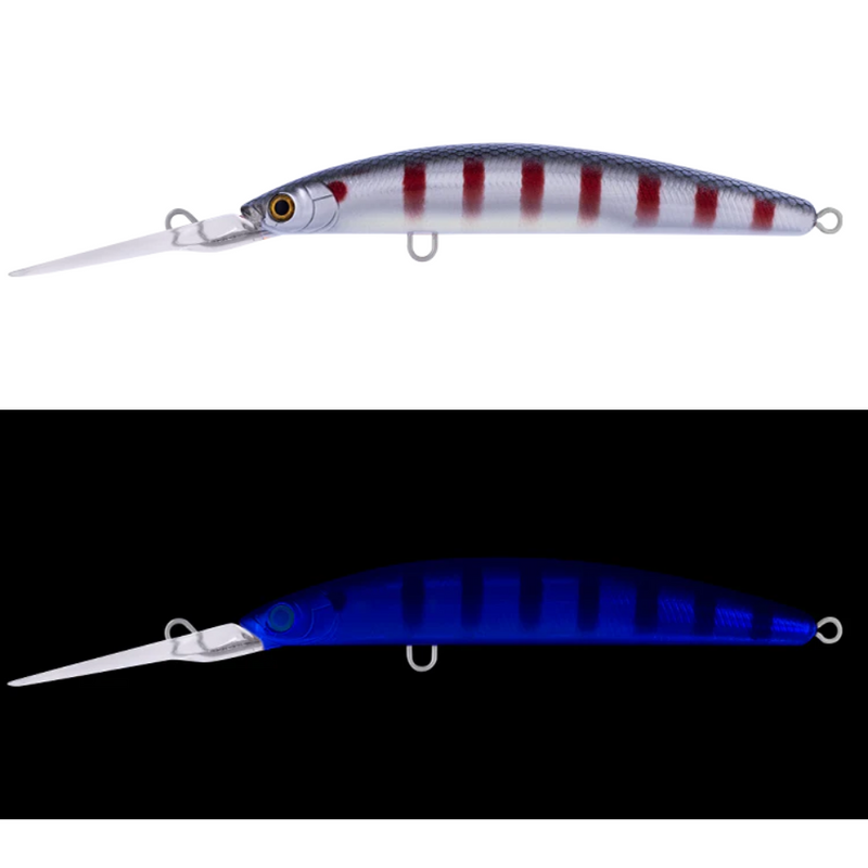 Load image into Gallery viewer, DAIWA DOUBLE CLUTCH IZM [SZ:115SP DEEP CLR:BLEEDING MULLET]

