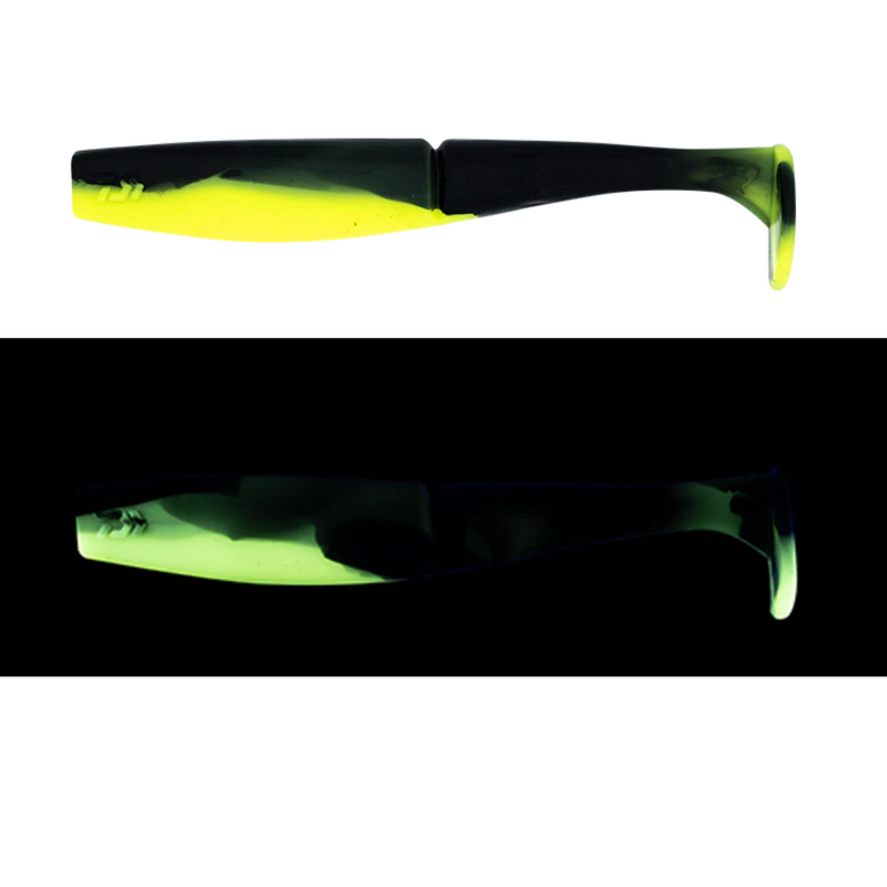 Load image into Gallery viewer, DAIWA BAIT JUNKIE MINNOW [SZ:4.2 INCH CLR:#67 BLACK CHARTREUSE UV]
