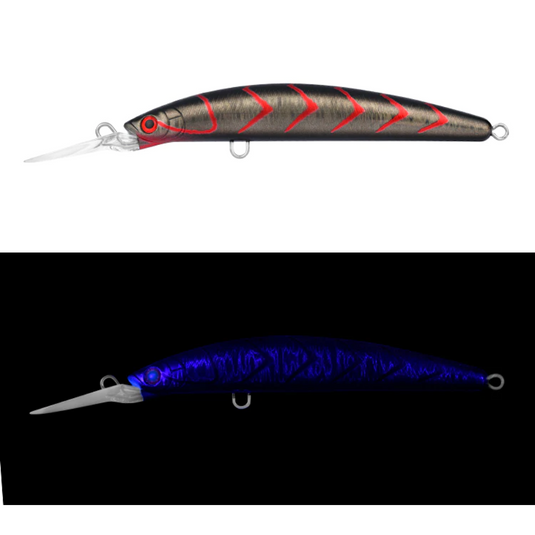 DAIWA DOUBLE CLUTCH IZM [SZ:115SP CLR:HL BLACK RED SUJI]