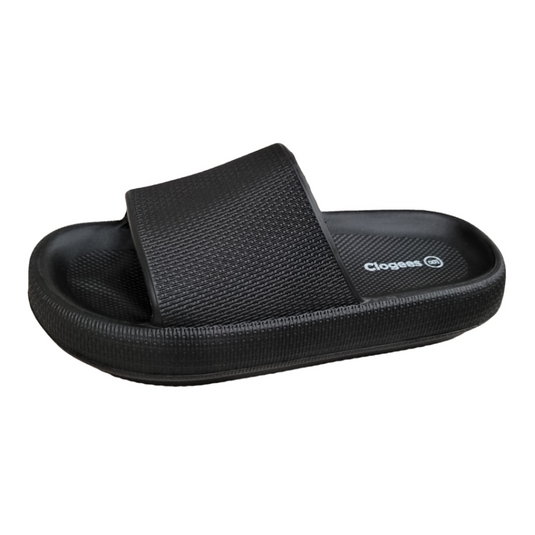 CLOGEES WOMENS SOFTY SLIDE BLACK [SZ:6]