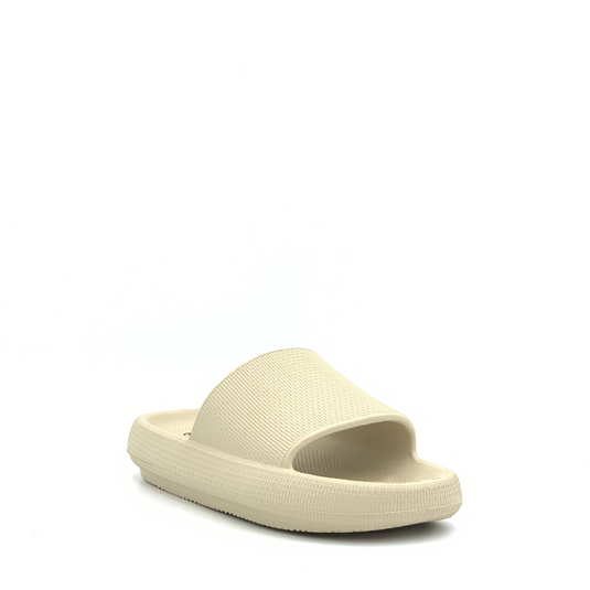 CLOGEES WOMENS SOFTY SLIDE NATURAL [SZ:10]