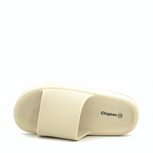 CLOGEES WOMENS SOFTY SLIDE NATURAL [SZ:10]