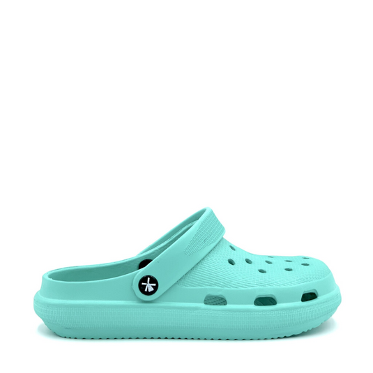 CLOGEES WOMENS SOFTY FASHION CLOG TEAL [SZ:6]