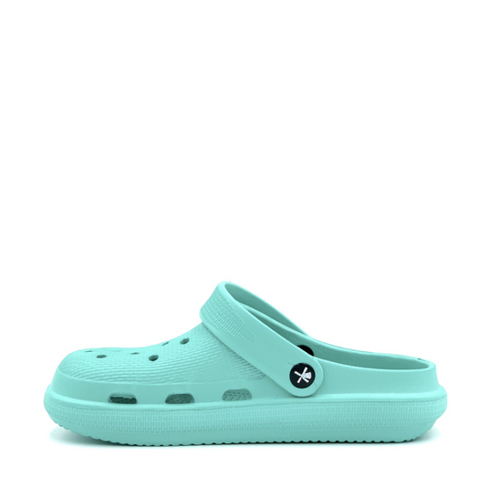 CLOGEES WOMENS SOFTY FASHION CLOG TEAL [SZ:6]