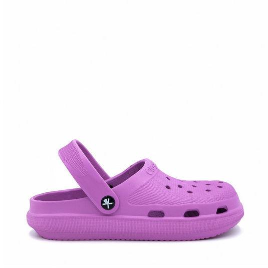 CLOGEES WOMENS SOFTY FASHION CLOG PURPLE [SZ:6]