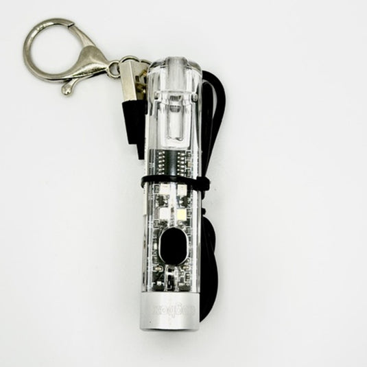 DOGBOX LED TORCH WITH SIDE LIGHTS, WHISTLE AND KEY CHAIN RECHARGEABLE