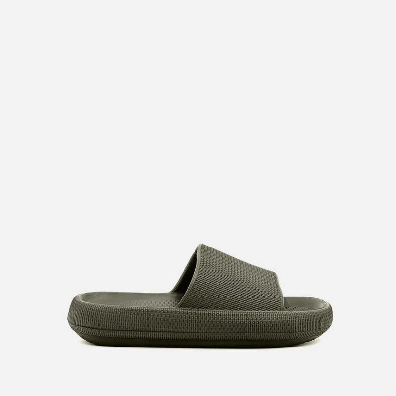 Load image into Gallery viewer, CLOGEES MENS SOFTY SLIDE KHAKI [SZ:8]
