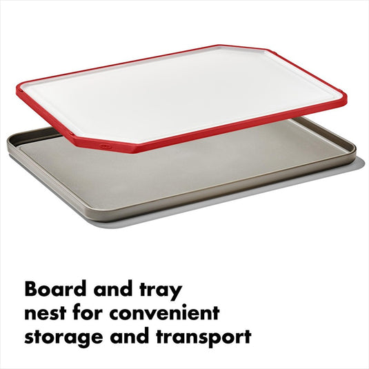 OXO OUTDOOR CUTTING BOARD & TRAY