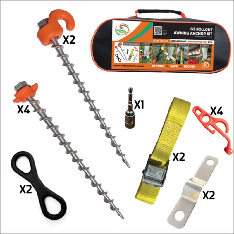 Load image into Gallery viewer, GROUND DOGS G2 ROLLOUT AWNING ANCHOR KIT 
