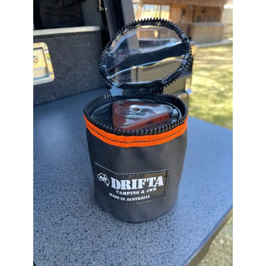 DRIFTA STOCKTON JETBOIL FLASH CANVAS & CLEAR TOP BAG