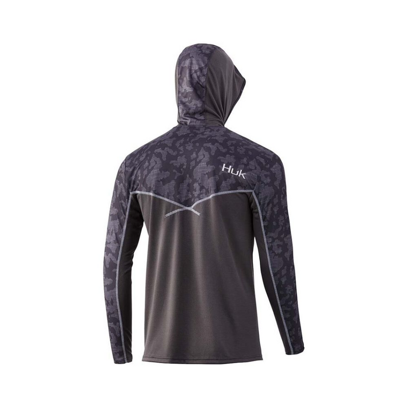 Load image into Gallery viewer, HUK ICON X RUNNING LAKES HOODIE LONG SLEEVE SHIRT MENS [CLR:VOLCANIC ASH SZ:2X-LARGE]

