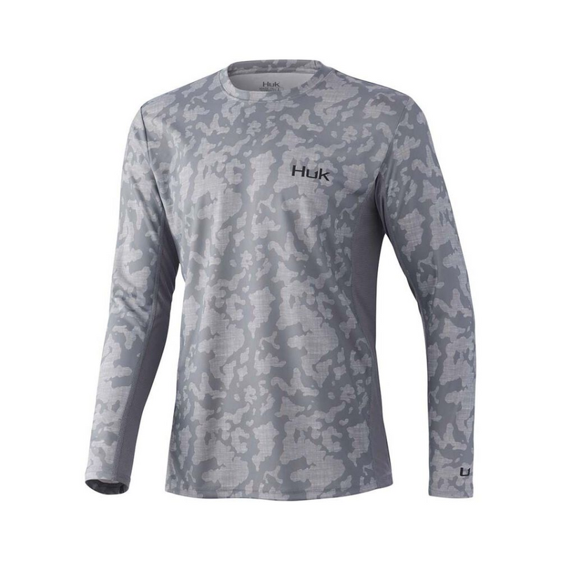 Load image into Gallery viewer, HUK ICON X RUNNING LAKES LONG SLEEVE SHIRT MENS [CLR:OVERCAST GREY SZ:2X-LARGE]
