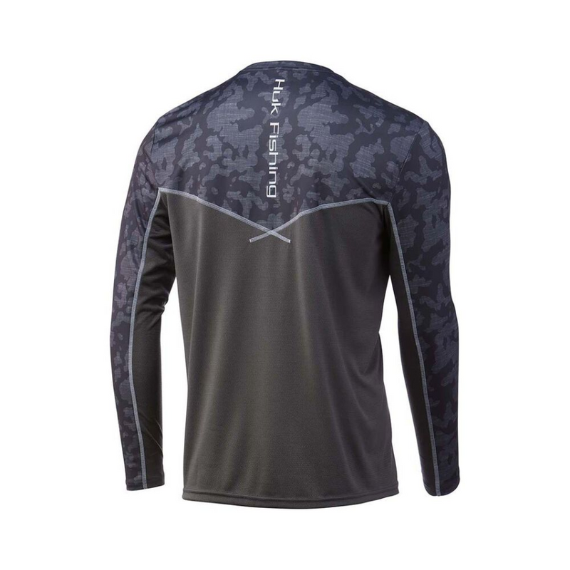Load image into Gallery viewer, HUK ICON X RUNNING LAKES LONG SLEEVE SHIRT MENS [CLR:VOLCANIC ASH SZ:2X-LARGE]
