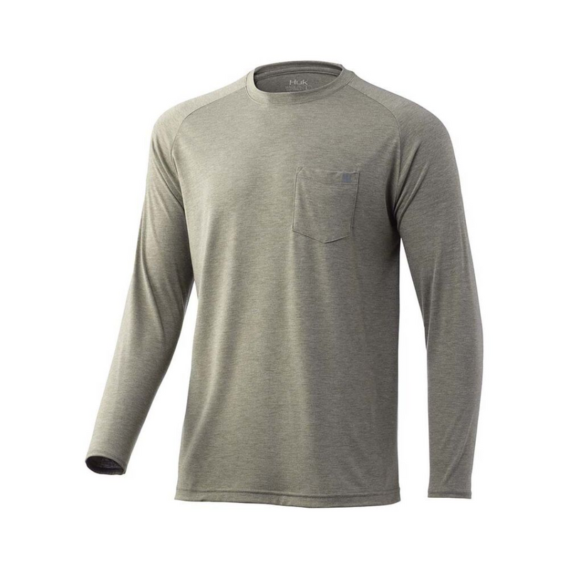Load image into Gallery viewer, HUK WAYPOINT LONG SLEEVE TEE SHIRT MENS [CLR:MOSS SZ:2X-LARGE]

