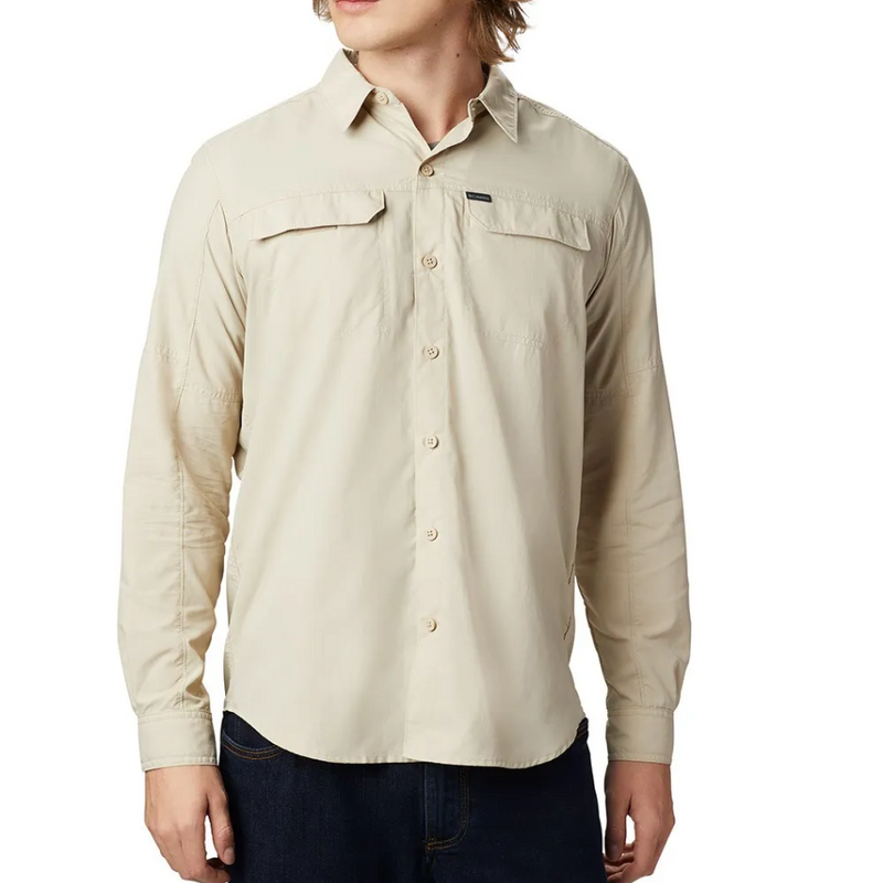 Load image into Gallery viewer, COLUMBIA SILVER RIDGE 2.0 LONG SLEEVED SHIRT MENS [CLR:FOSSIL SZ:2X-LARGE]

