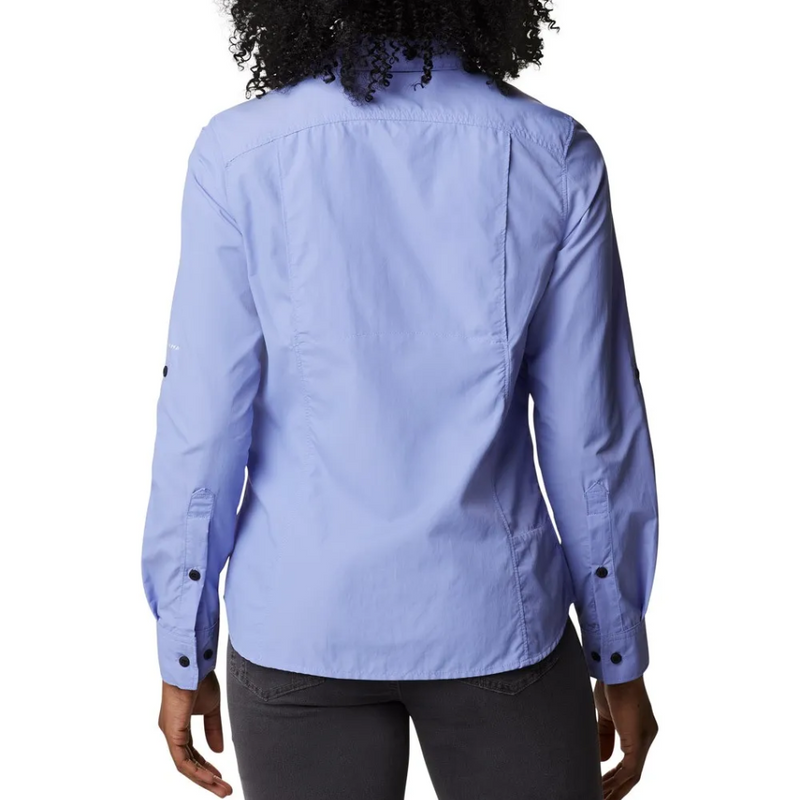 Load image into Gallery viewer, COLUMBIA SILVER RIDGE 2.0 LONG SLEEVE SHIRT WOMENS [CLR:SERENITY SZ:LARGE]
