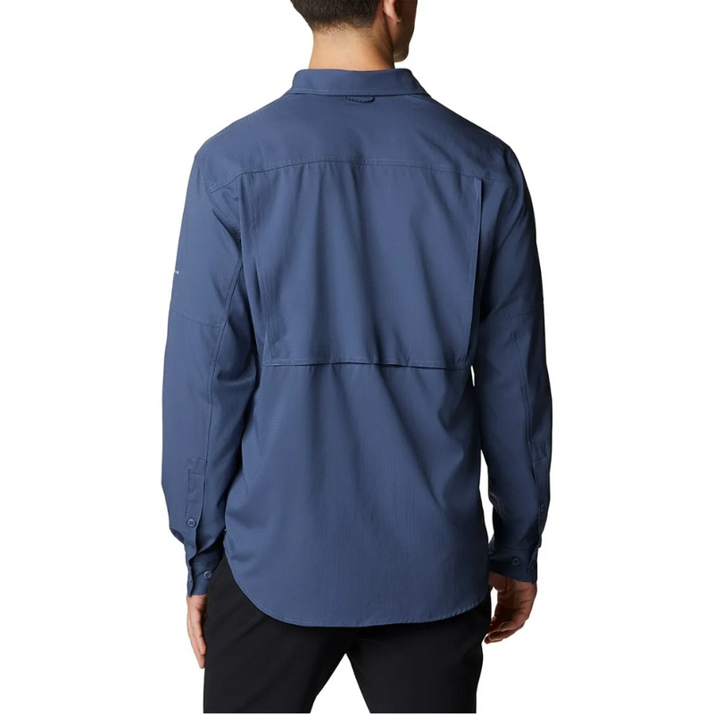 Load image into Gallery viewer, COLUMBIA SILVER RIDGE UTILITY LITE LONG SLEEVE SHIRT MENS [CLR:DARK MOUNTAIN SZ:SMALL]
