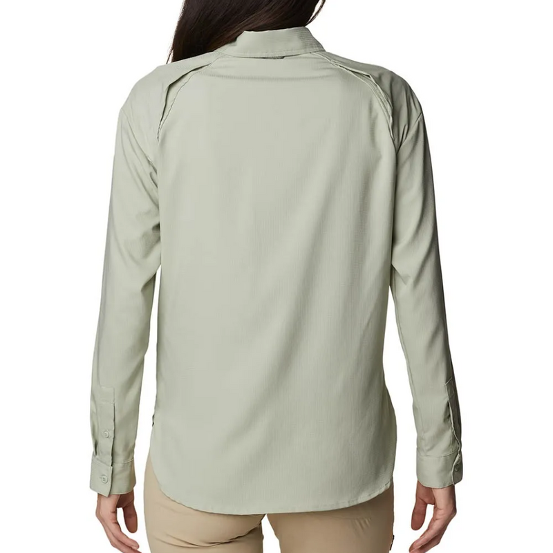 Load image into Gallery viewer, COLUMBIA WOMENS SILVER RIDGE LONG SLEEVED SHIRT [CLR:SAFARI SZ:LARGE]
