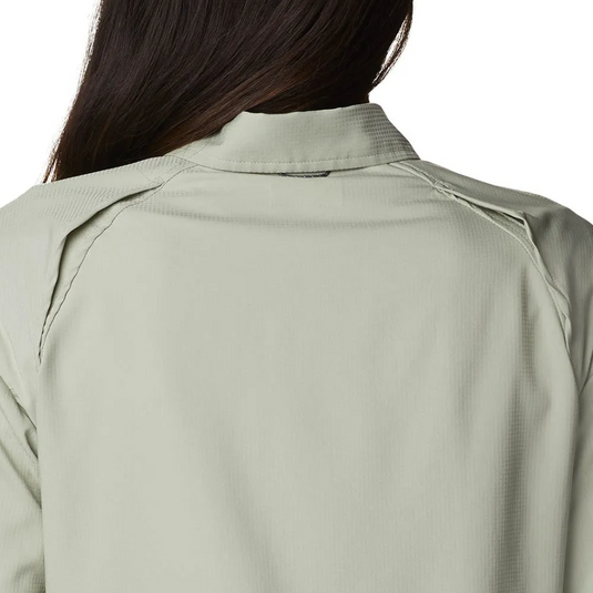 COLUMBIA WOMENS SILVER RIDGE LONG SLEEVED SHIRT [CLR:SAFARI SZ:LARGE]