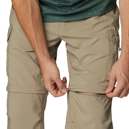 COLUMBIA SILVER RIDGE UTILITY CONVERTIBLE PANT MENS [CLR:TUSK SZ:30]