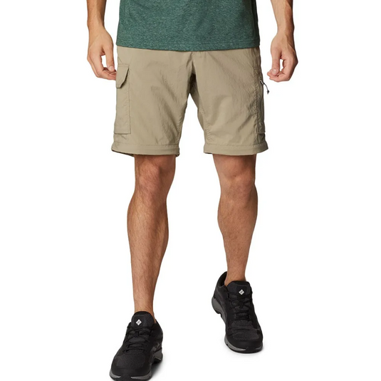 COLUMBIA SILVER RIDGE UTILITY CONVERTIBLE PANT MENS [CLR:TUSK SZ:30]