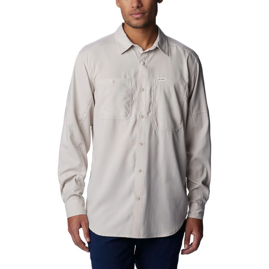 COLUMBIA SILVER RIDGE UTILITY LITE LONG SLEEVE SHIRT MENS [CLR:DARK STONE SZ:X-SMALL]