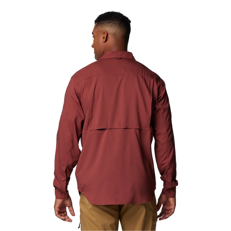 Load image into Gallery viewer, COLUMBIA SILVER RIDGE UTILITY LITE LONG SLEEVE SHIRT MENS [CLR:SPICE SZ:X-SMALL]
