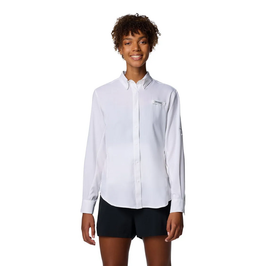 COLUMBIA TAMIAMI II LONG SLEEVE SHIRT WOMENS [CLR:WHITE SZ:X-LARGE]