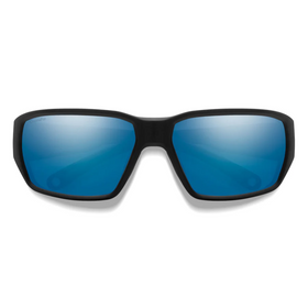 SMITHS OPTICS HOOKSET MATTE BLACK CHROMAPOP GLASS POLARIZED BLUE MIRROR 