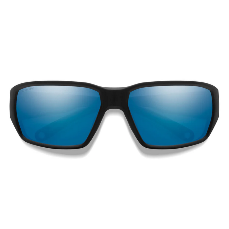 Load image into Gallery viewer, SMITHS OPTICS HOOKSET MATTE BLACK CHROMAPOP GLASS POLARIZED BLUE MIRROR 
