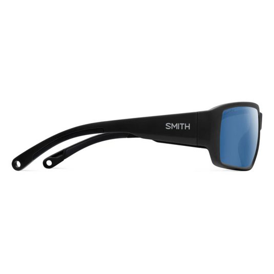 SMITHS OPTICS HOOKSET MATTE BLACK CHROMAPOP GLASS POLARIZED BLUE MIRROR 