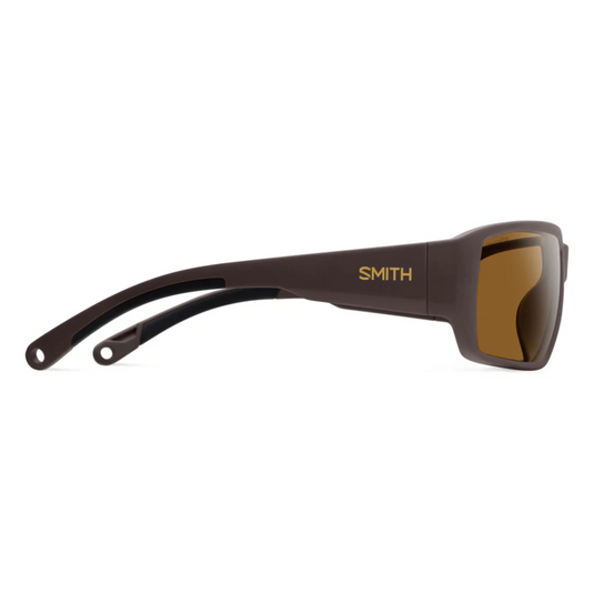 SMITHS OPTICS HOOKSET MATTE MISSISSIPPI MUD CHROMAPOP GLASS POLARIZED BROWN