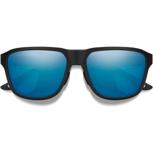 SMITHS OPTICS EMBARK MATTE BLACK CHROMAPOP GLASS POLARIZED BLUE MIRROR