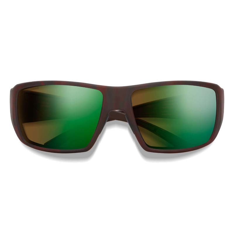 Load image into Gallery viewer, SMITHS OPTICS GUIDE'S CHOICE XL MATTE TORTOISE CHROMAPOP GLASS POLARIZED GREEN MIRROR 
