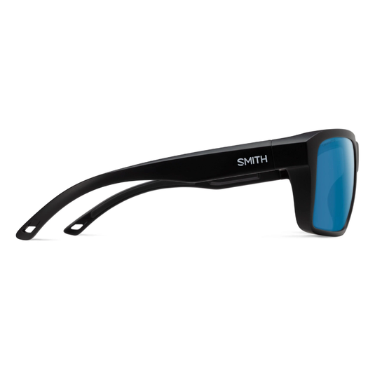 SMITHS OPTICS BACKCAST MATTE BLACK CHROMAPOP GLASS POLARIZED BLUE MIRROR