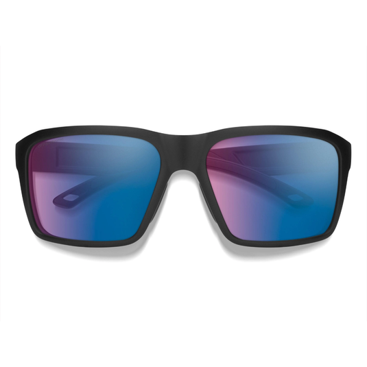 SMITHS OPTICS BACKCAST MATTE BLACK CHROMAPOP GLASS POLARIZED ROSE BLUE MIRROR