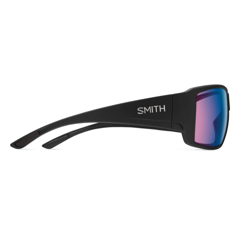 Load image into Gallery viewer, SMITHS OPTICS GUIDE'S CHOICE XL MATTE BLACK CHROMAPOP GLASS POLARIZED ROSE BLUE MIRROR 
