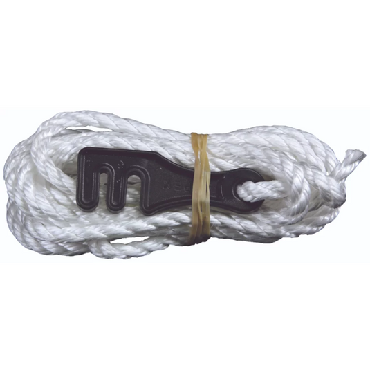 SUPEX GUY ROPE KIT, 4MM ROPE, PLASTIC SLIDE