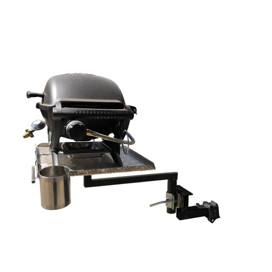 BBQARM KIT 1000MM ARM/TRAY REG BLK DRAWBAR MOUNT