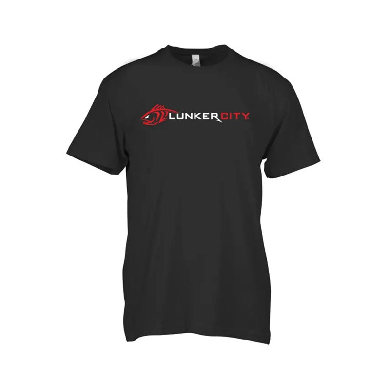 Load image into Gallery viewer, LUNKER CITY T-SHIRT [CLR:BLACK/RED SZ:LARGE]
