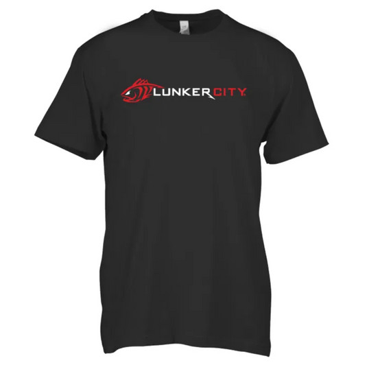 LUNKER CITY T-SHIRT [CLR:BLACK/RED SZ:2X-LARGE]