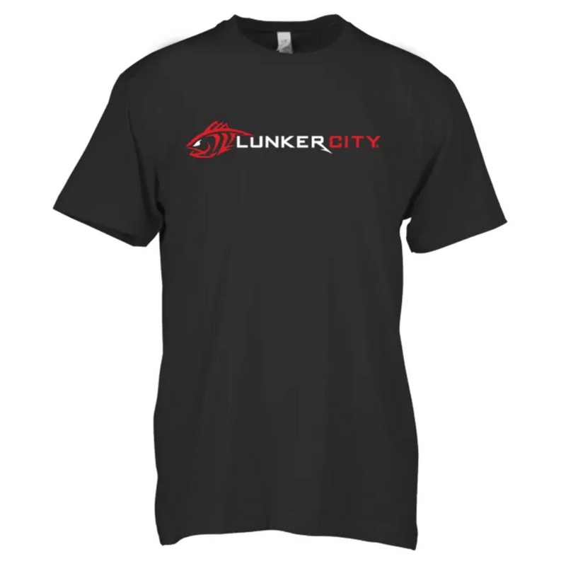 Load image into Gallery viewer, LUNKER CITY T-SHIRT [CLR:BLACK/RED SZ:3X-LARGE]
