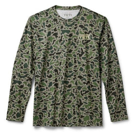 YETI DUCK CAMO LS SUNSHIRT [CLR:GREEN SZ:SMALL]