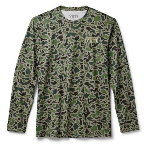 YETI DUCK CAMO LS SUNSHIRT [CLR:GREEN SZ:SMALL]