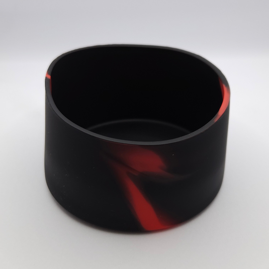 SILICONE BOTTLE BASE LARGE [CLR:BLACK/RED]